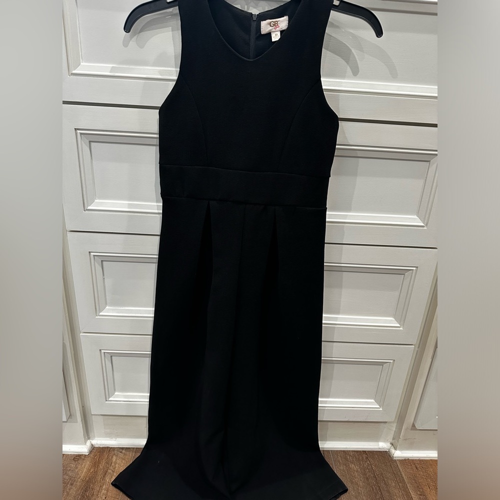 GB Girls Black Sleeveless Romper